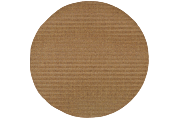 Oriental Weavers Karavia 001X3 8' Round  Round - Tan/ Tan-Polypropylene