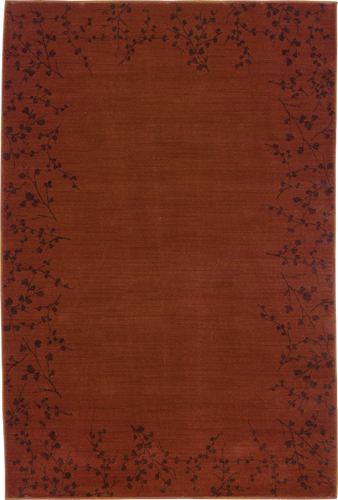 Oriental Weavers Allure 004C1 10x13 Rectangle - Red/ Brown-Nylon