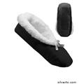 Silverts 103800101 Extra Wide Fleece Slippers - Slip-Resistant Tread - Small, Black Silverts 103800101 Extra Wide Fleece Slippers - Slip-Resistant Tread - Small, Black