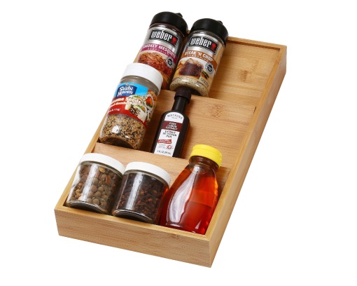Picture of YBM Home 316 Bamboo Spice Rack Drawer Tray