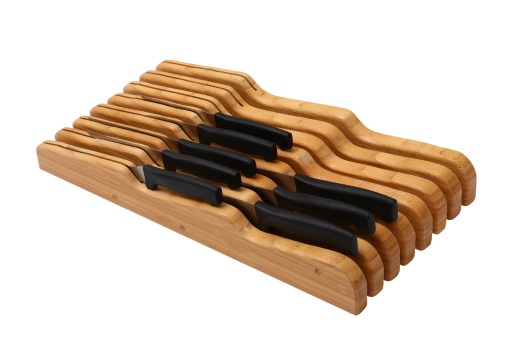 Picture of YBM Home 318 Bamboo In Drawer Knife Block - 8.75 in.