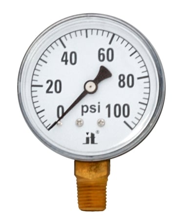 Picture of Zenport DPG100-10PK Dry Air Pressure Gauge 0-100 Psi- Box of 10