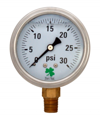 Picture of Zenport LPG30-10PK Liquid Filled Pressure Gauge 0-30 Psi- Box of 10