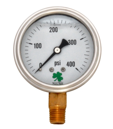 Picture of Zenport LPG400-10PK Liquid Filled Pressure Gauge 0-400 Psi- Box of 10