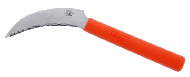 Zenport K206P Stainless Steel Sickle A plus Grade Plastic Handle 4.3 in.
