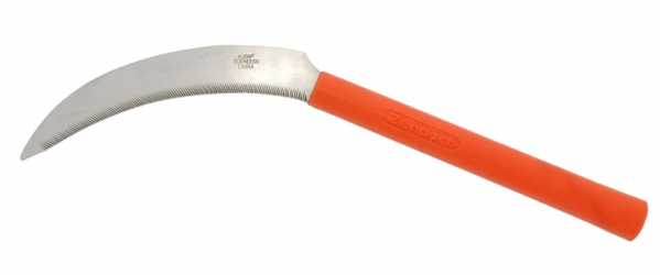 Zenport K208P Harvest Sickle Plastic Handle Light Serration 6.5 in.