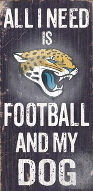 Picture of Fan Creations N0640 Jacksonville Jaguars Football And My Dog Sign