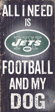 Picture of Fan Creations N0640 New York Jets Football And My Dog Sign