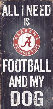 Picture of Fan Creations C0640 University Of Alabama Football And My Dog Sign