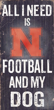 Picture of Fan Creations C0640 University Of Nebraska Football And My Dog Sign