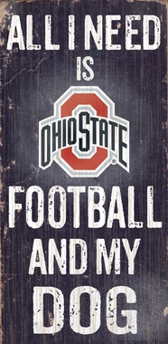 Picture of Fan Creations C0640 Ohio State University Football And My Dog Sign