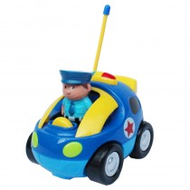 Picture of Az Import & Trading MC66B Cartoon RC Police Carl Toy for Toddlers - 4 in.