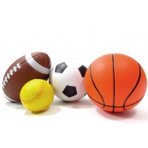 Picture of Az Import & Trading PSY08 Sports Balls for Kids - Soccer Ball- Basket ball- Foot ball & Baseball