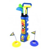 Picture of Az Import & Trading PS311 Blue Deluxe Kids Happy Golfer Toy Golf Set - Blue