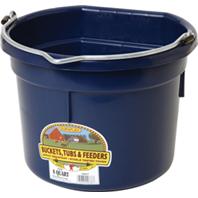 Picture of MILLER MFG CO INC P-P8FBNAVY Little Giant Plastic Flat Back Bucket  Navy