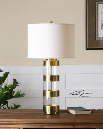 Picture of 212 Main 26669-1 Angora Brushed Brass Table Lamp