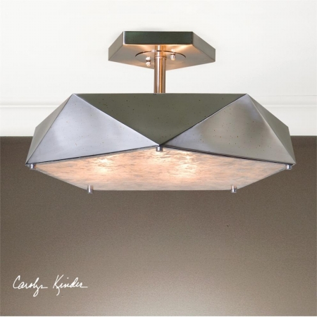 Picture of 212 Main 22274 Tesoro 3 Light Antique Nickel Semi Flush