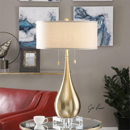 Picture of 212 Main 27048-1 Lagrima Brushed Brass Lamp