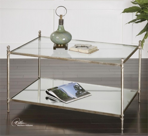 Picture of 212 Main 24281 Gannon Mirrored Glass Coffee Table