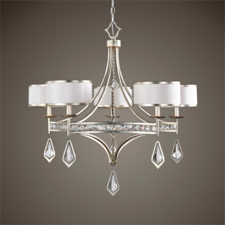 Picture of 212 Main 21268 Tamworth 5 Light Silver Champagne Chandelier