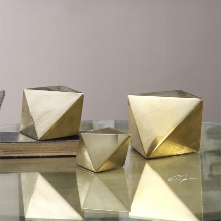 Picture of 212 Main 20007 Rhombus Champagne Accents  Set of 3