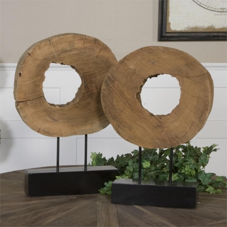 Picture of 212 Main 19822 Ashlea Wooden Sculptures  Set of 2