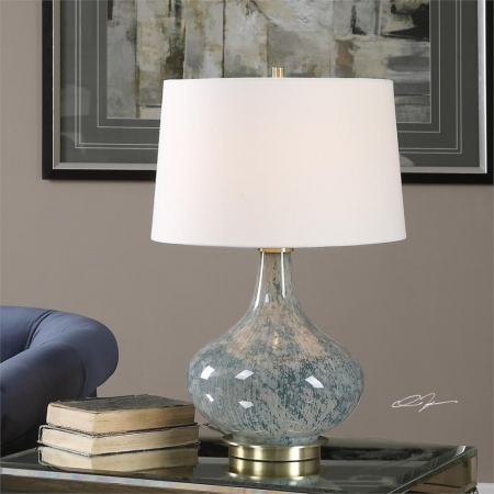 Picture of 212 Main 27076 Celinda Blue Gray Glass Lamp