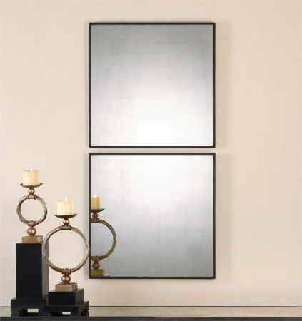 Picture of 212 Main 13932 Matty Antiqued Square Mirrors  Set of 2