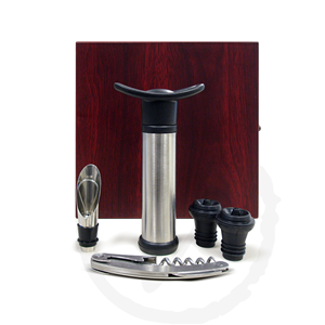 Picture of Vinotemp EP-WINESET01 Epicureanist Wine Essentials Gift Set- 4 Piece