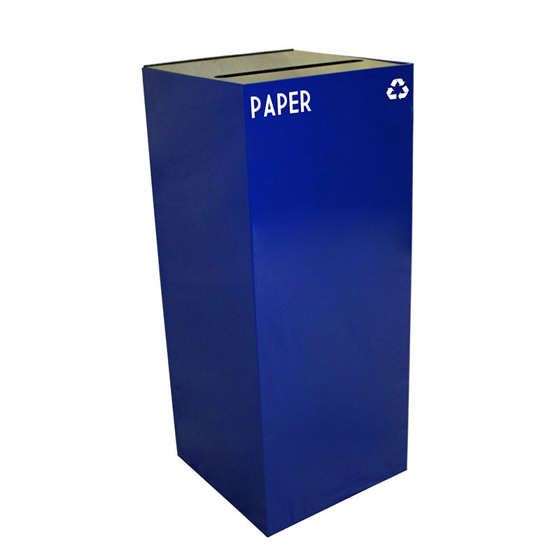 Witt 36GC02-BL 36 gal Cans Recycle Bin - Indoor, Fire Resistant, 36 Gallon, Blue