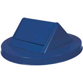 Steel Swing Lid For Mesh Garbage Can - Blue
