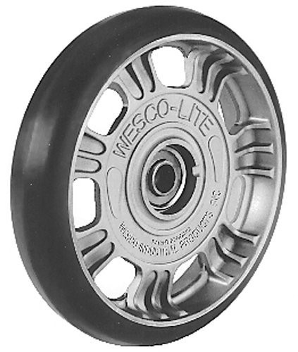 Picture of Wesco Industrial 108561 Aluminum Center Moldon Rubber Wheels R3 8 in.