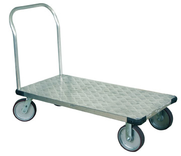 Handle Push Cart - Gray - 24 in. - Extra Push Handle - 1800 lbs Capacity
