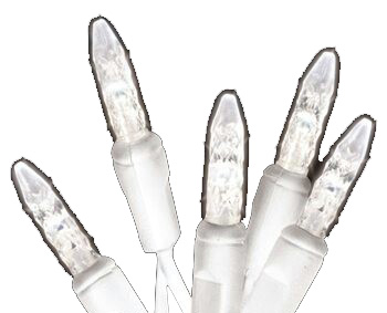 50L- Icicle M5- Pure White On White Wire