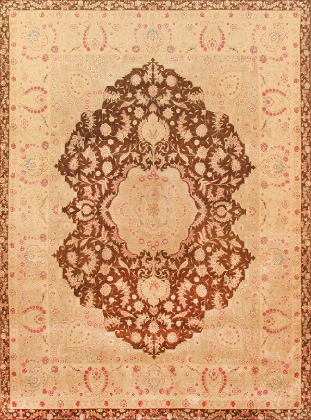 Home 030143 Baku Collection Hand-Knotted Lamb's Wool Area Rug- 8 ft. 7 in.  X 11 ft. 4 in.