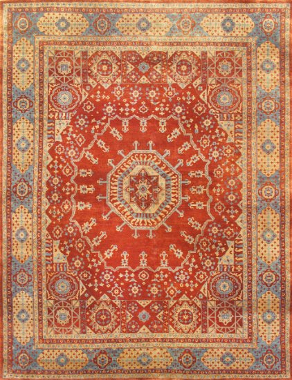 032191 Hand-Knotted Lambs Wool Area Rug - 8 ft. 10 in. x 11 ft. 6 in.
