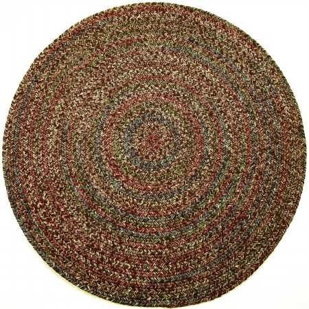 Picture of Rhody Rug SO35R072X072 Sophia 6 ft. Multicolor Indoor-Outdoor Round Braided Rug&#44; Brown