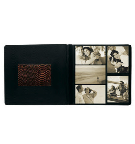 Raika RO 113-C Magenta Front-Framed Combination Large Photo Album - Magenta
