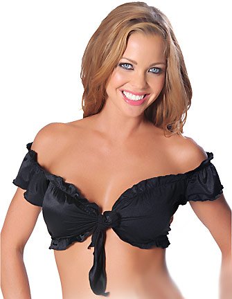 RomaCostume 1675T-Wht-O-S Tie Top- White