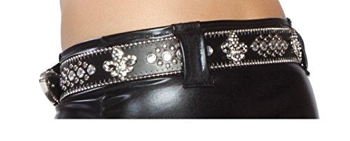 Picture of RomaCostume Vol.25-3182-Slvr-O-S Studded Rhinestone Belt- Silver - One Size