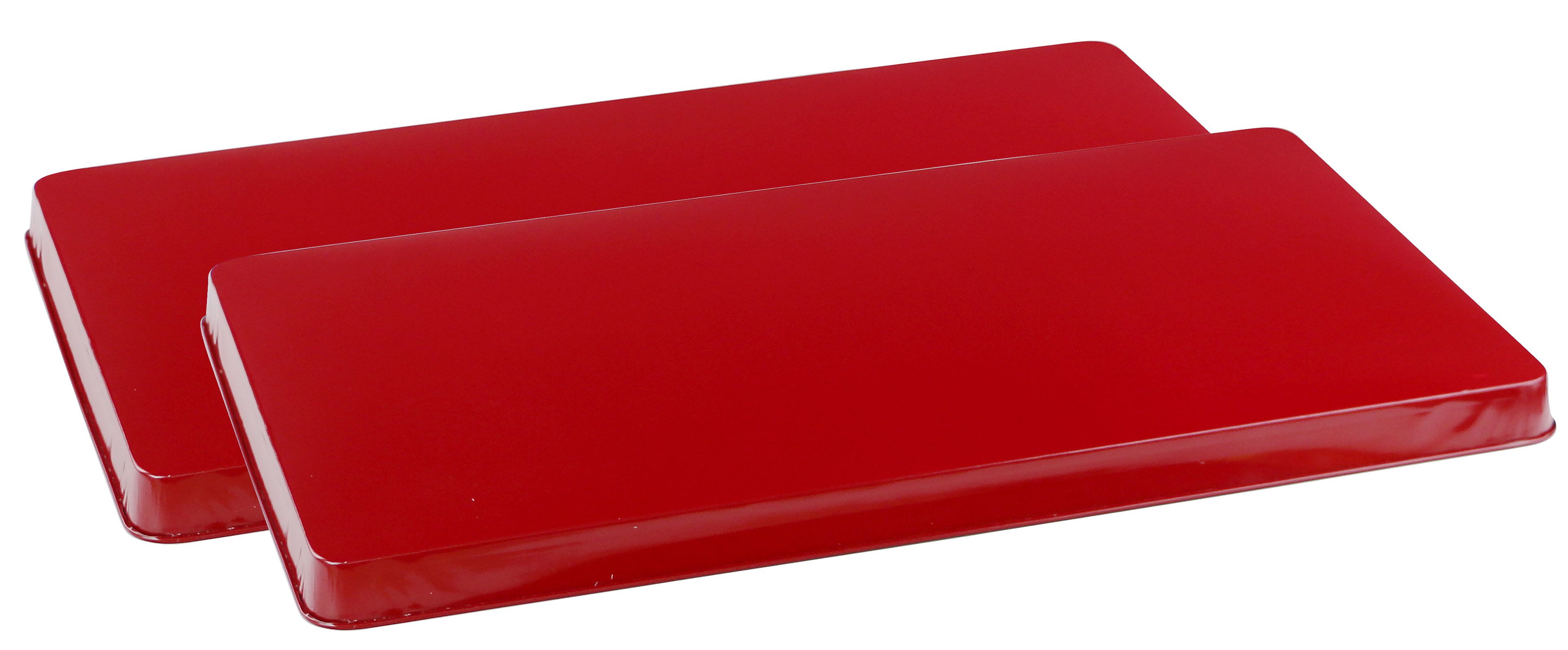Picture of Reston Lloyd R-600-R Gas Rectangular Tin Burner Cover Set 2  Red 