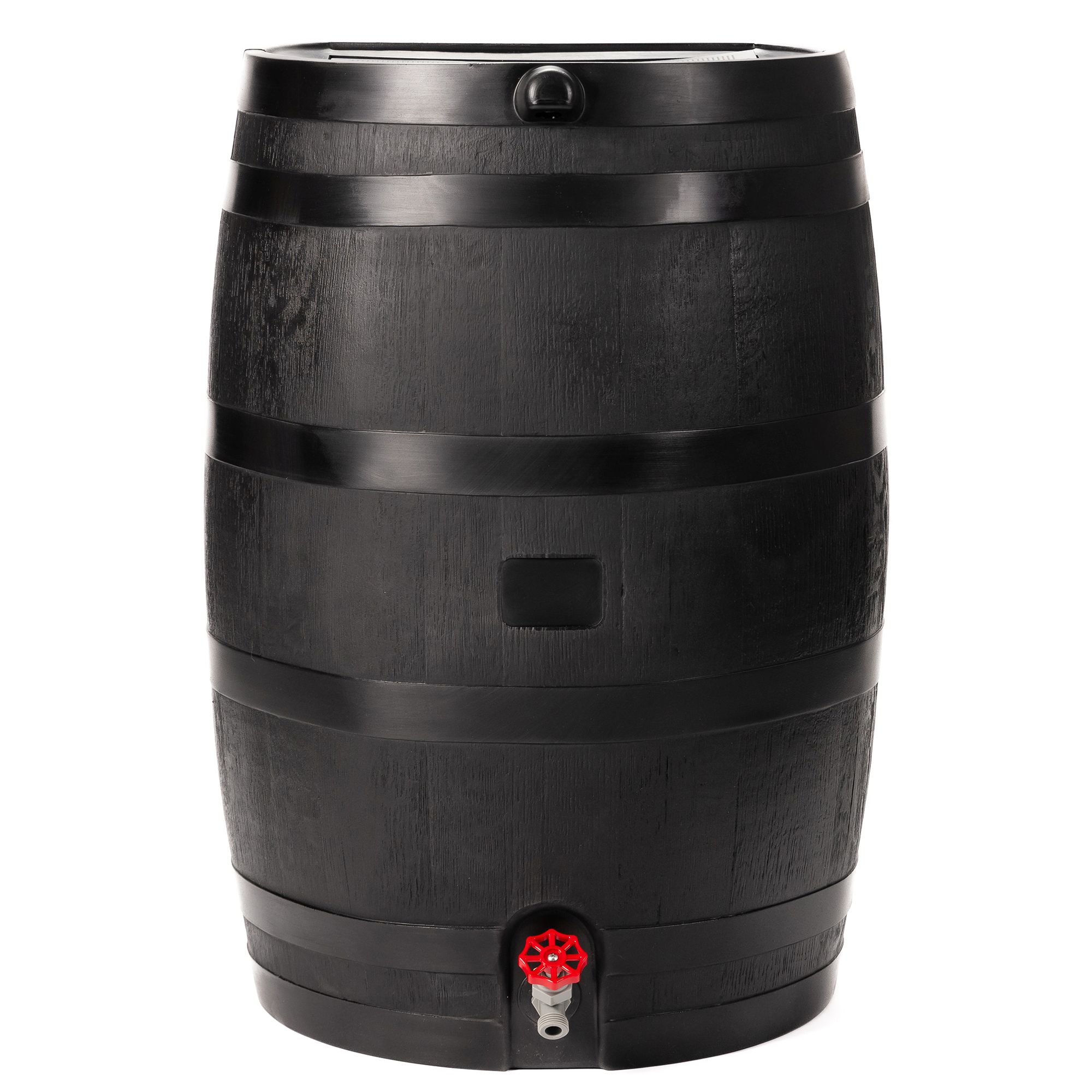50 Gallon Eco Rain Barrel with Plastic Spigot, Black