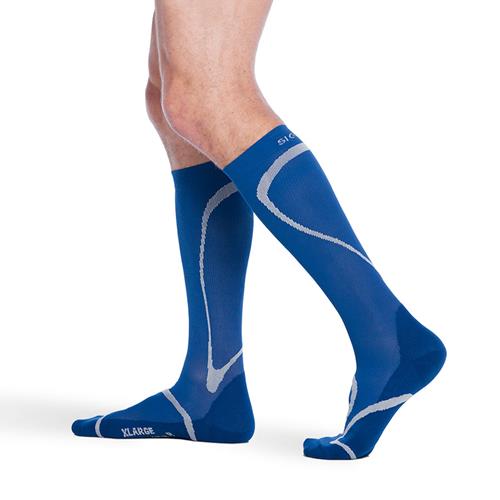 20-30mmHg Knee High Compression Sock - Blue - Small And Medium