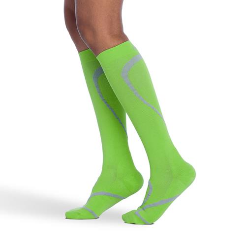 Lime Knee High Compression Sock - Small/Medium