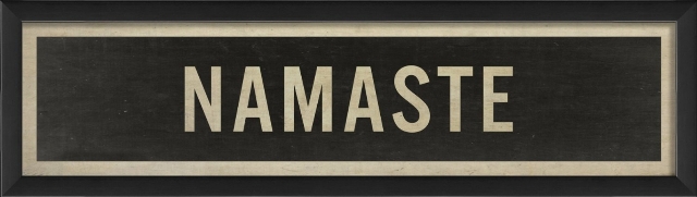 17208 Namaste Sign Ready to Hang Artwork
