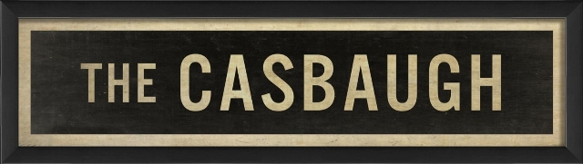 17680 The Casbaugh Sign Ready to Hang Artwork