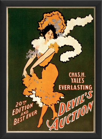 17690 Devils Auction II Vintage Poster Ready to Hang Artwork