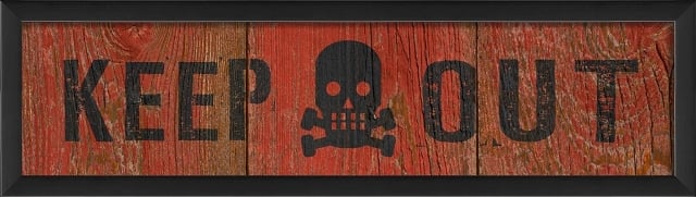 17742 Keep Out Decorative Sign