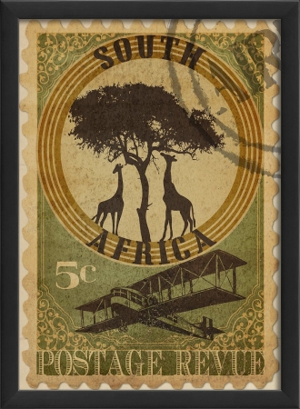 18512 South Africa Postage Stamp Ready to Hang Artwork