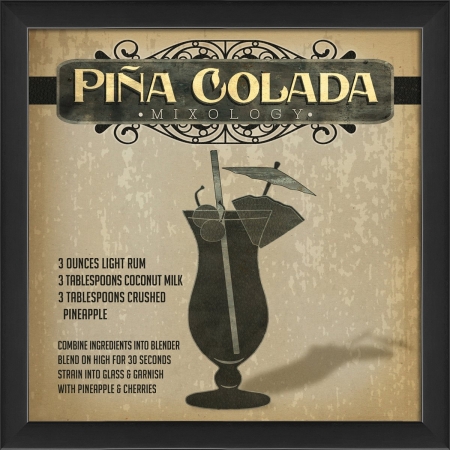 18523 Pina Colada Mixology Ready to Hang Artwork